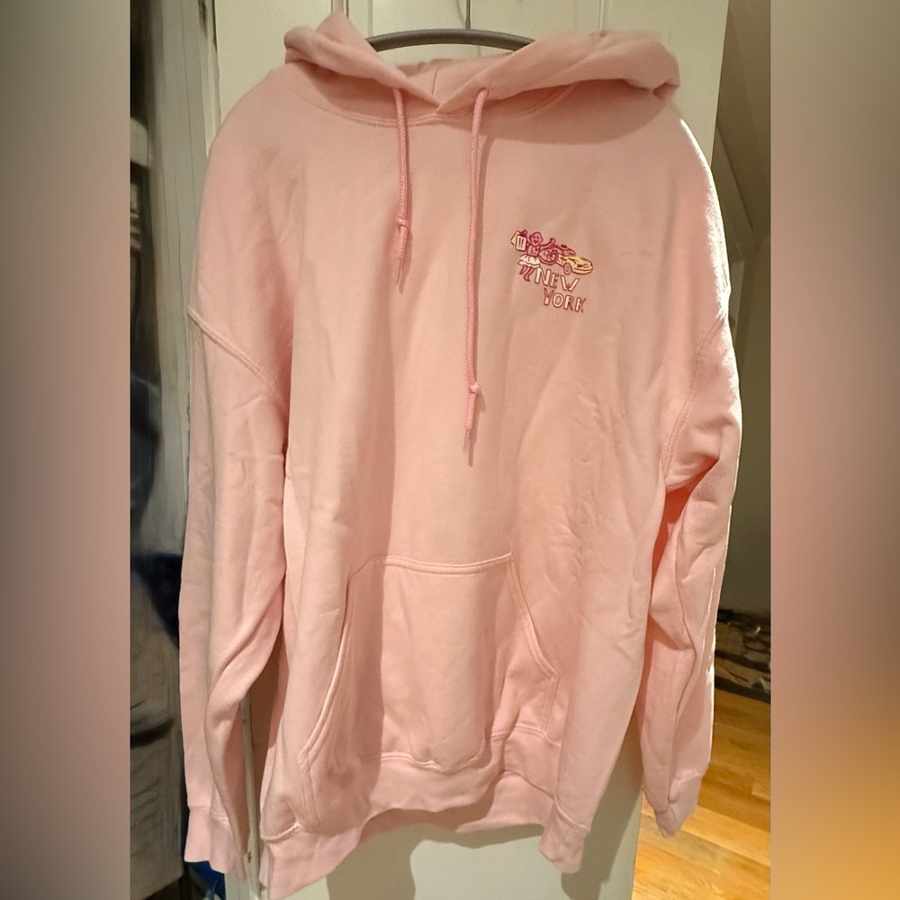 Roller Rabbit Light pink  New York  hoody Sweatshirt size L